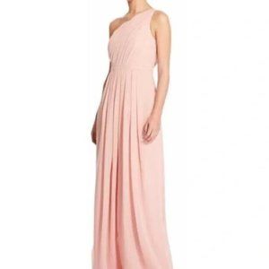 Weddington Way One Shoulder Bridesmaid Dress Blush Size 10